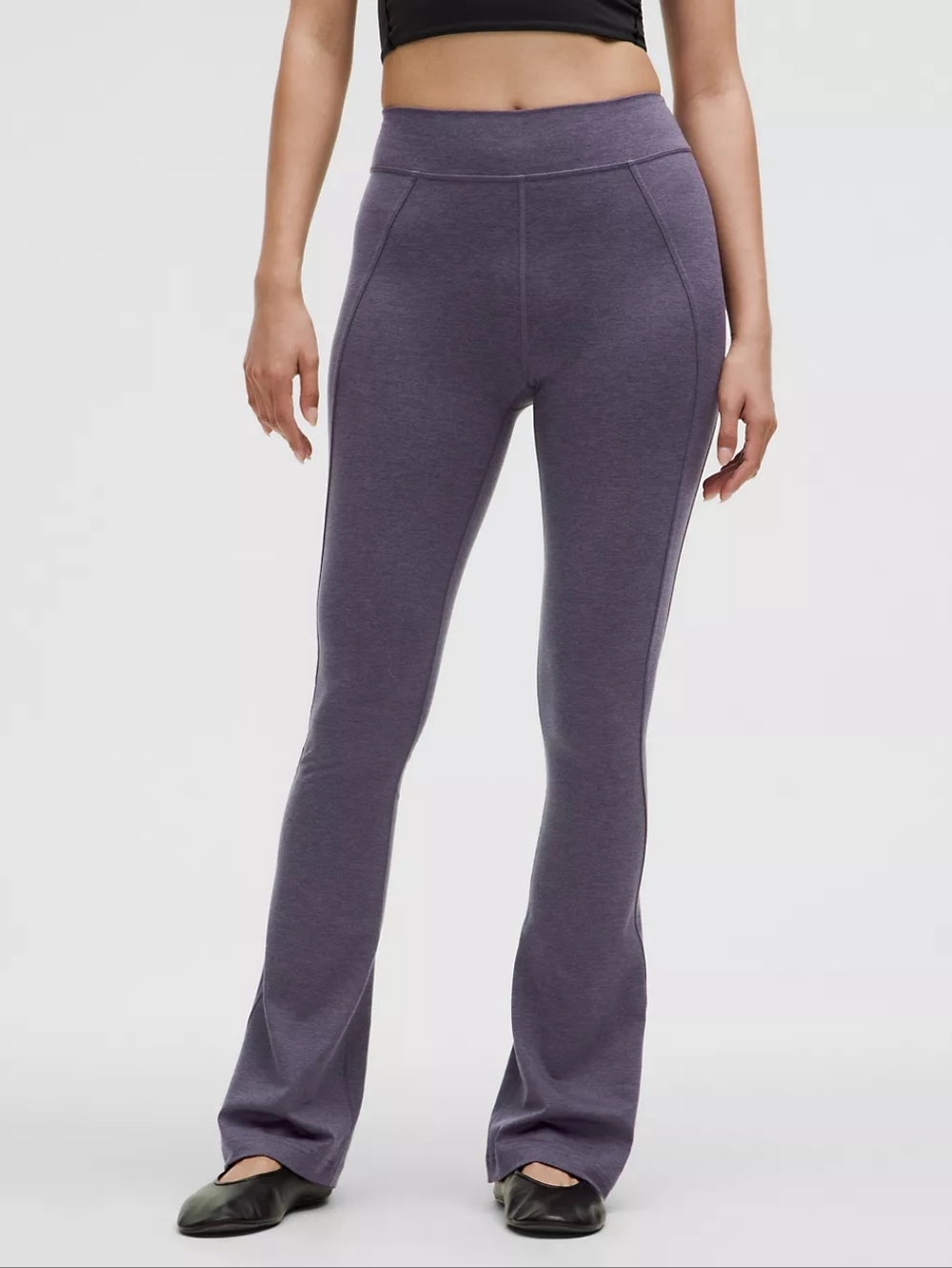 Lululemon Athletica Split-Hem Mini Flare  Deep Purple Leggings